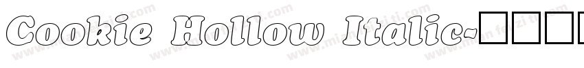 Cookie Hollow Italic字体转换